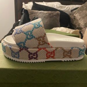 Colorful Gucci platforms